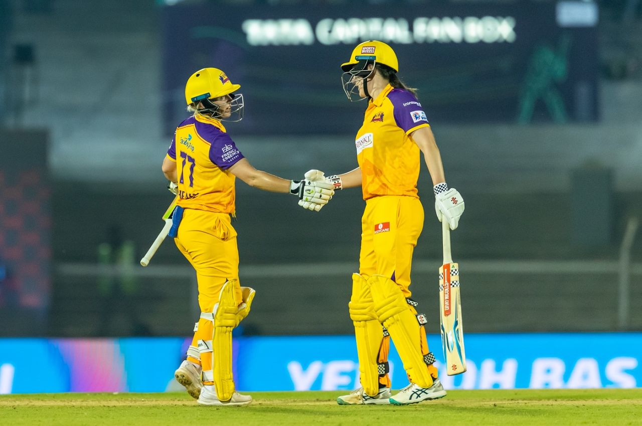 Tahlia McGrath and Alyssa Healy put on an 82-run stand for the third wicket, UP Warriorz vs Mumbai Indians, WPL, Brabourne, March 12, 2023