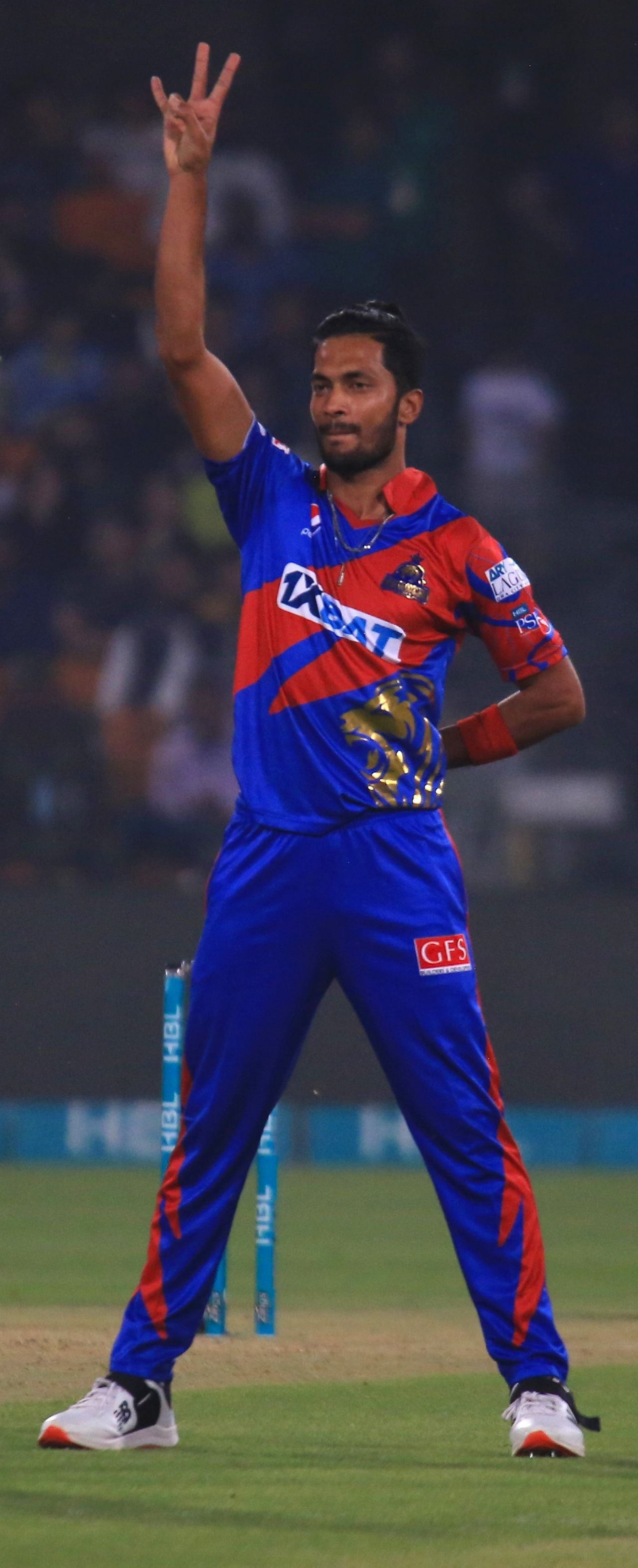 Mohammad Umar dismissed Fakhar Zaman, Lahore Qalandars vs Karachi Kings, PSL 2023, Lahore, March 12, 2023