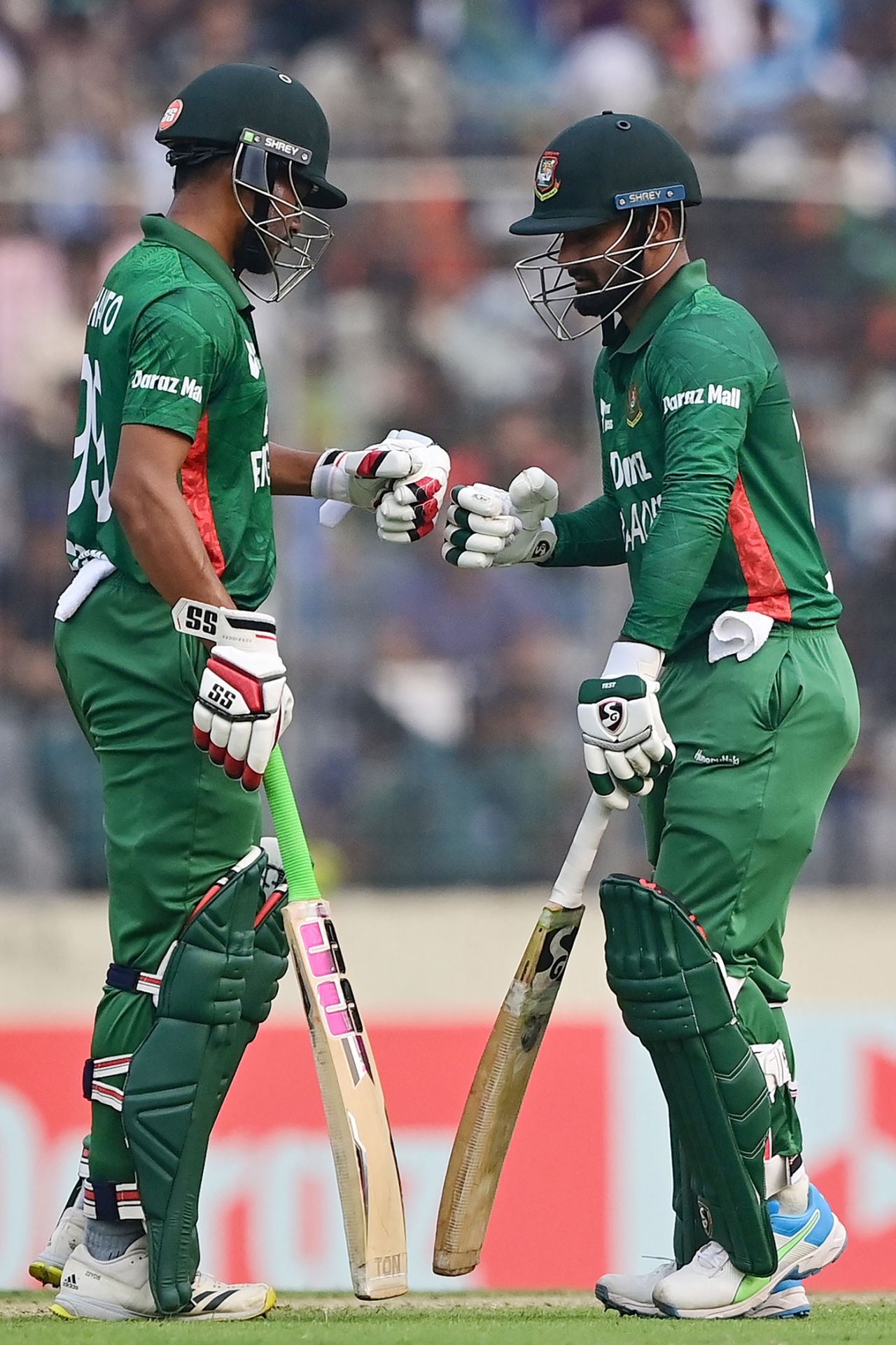 Najmul Hossain Shanto and Litton Das added 84 for the second wicket, Bangladesh vs England, 3rd T20I, Dhaka, March 14, 2023