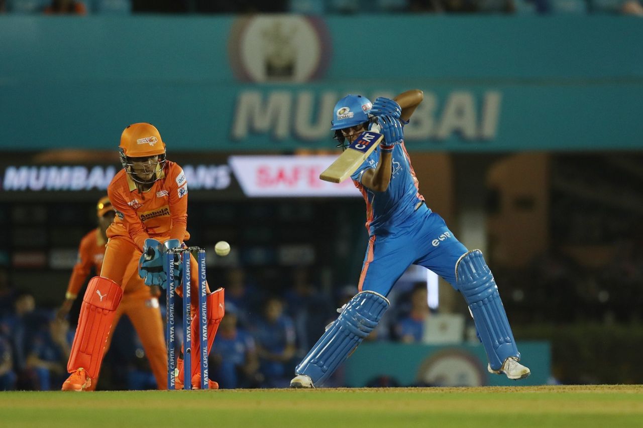 Harmanpreet Kaur smashed a 29-ball half-century, Mumbai Indians vs Gujarat Giants, WPL, Brabourne, March 14, 2023