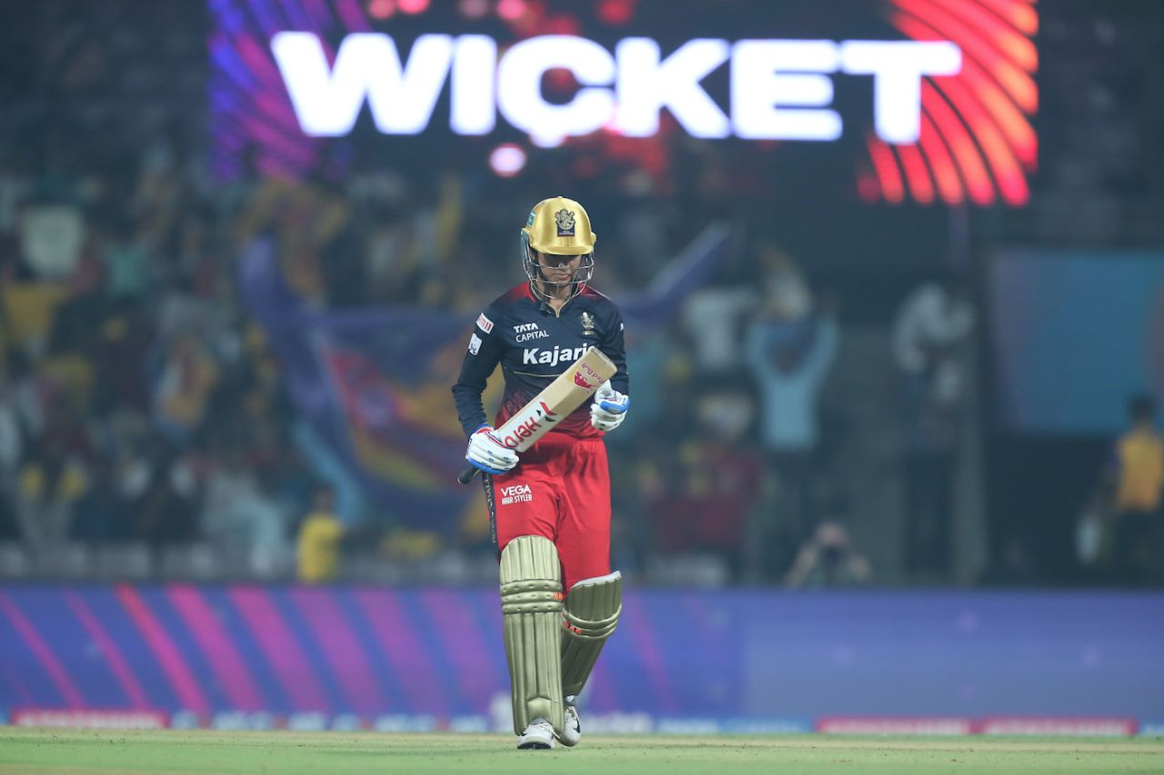 Smriti Mandhana's poor run continued, Royal Challengers Bangalore vs UP Warriorz, WPL, DY Patil Stadium Mumbai, March 15, 2023