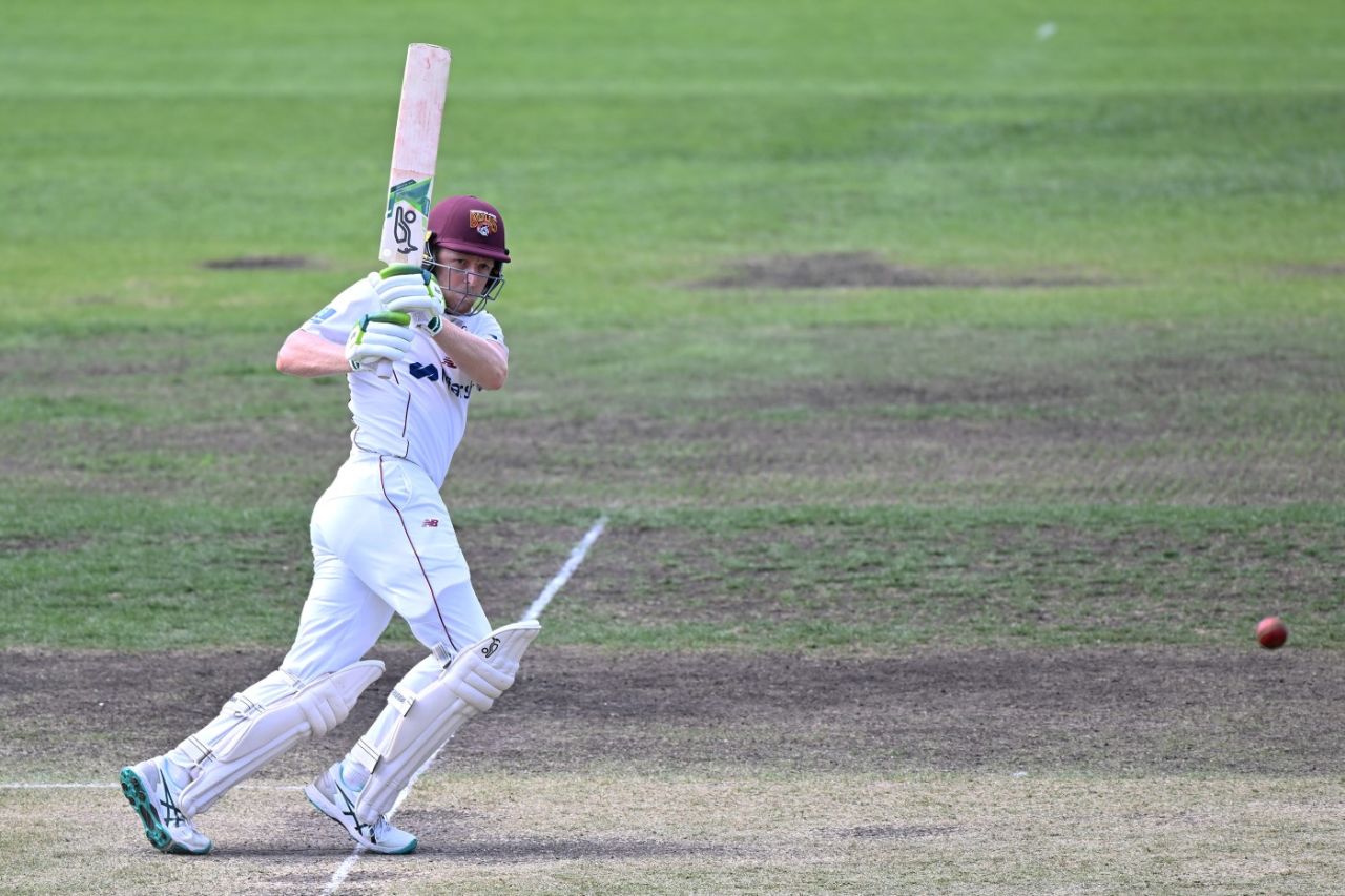 Bryce Street pulls forward of square, Tasmania vs Queensland, Sheffield Shield, Hobart, March 17, 2023