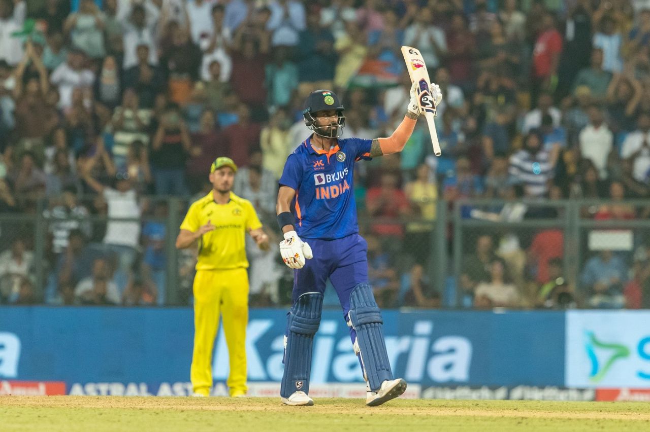 KL Rahul led India's chase with a half-century, India vs Australia, 1st ODI, Mumbai, March 17, 2023