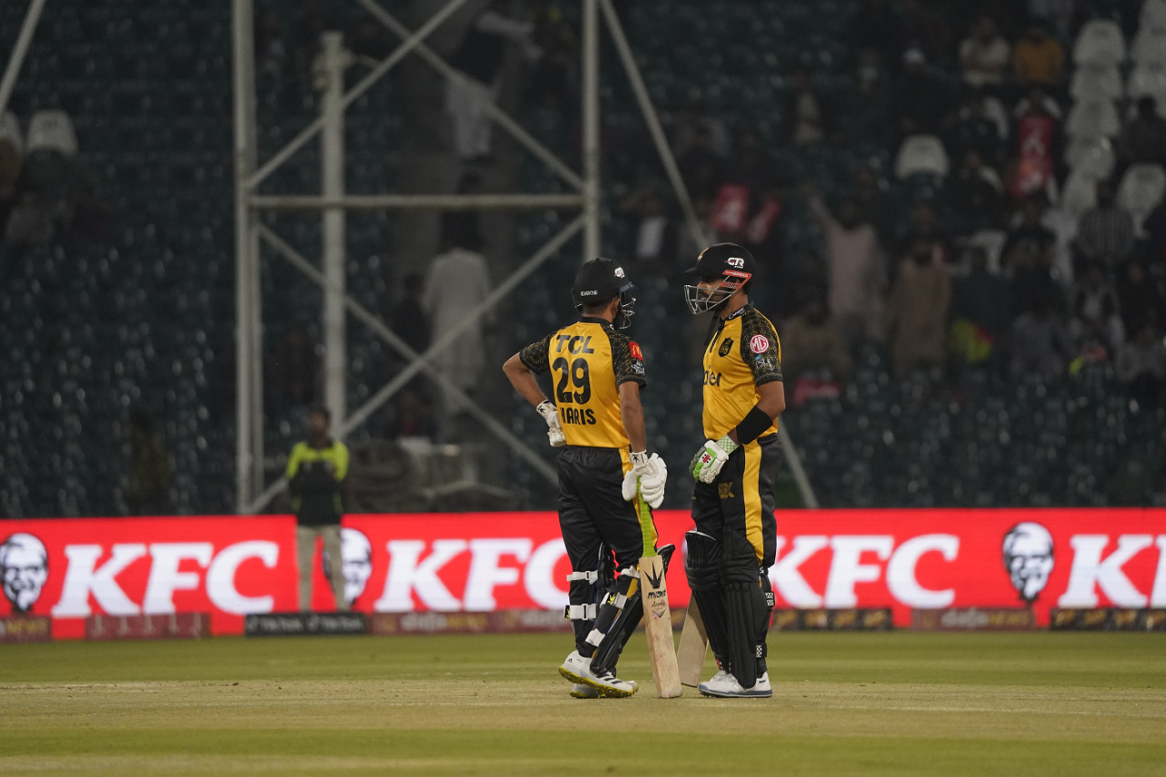 Babar Azam and Mohammad Haris put on an 89-run partnership, Lahore Qalandars vs Peshawar Zalmi, PSL, Lahore, March 17, 2023