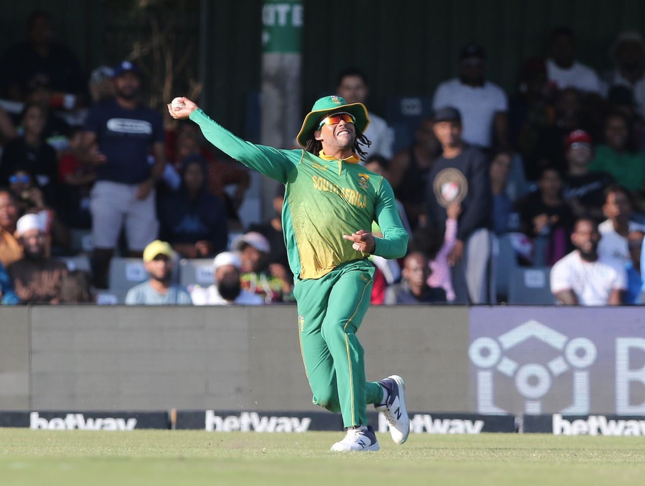Tony de Zorzi in action on ODI debut, South Africa vs West Indies, 2nd ODI, East London, March 18, 2023