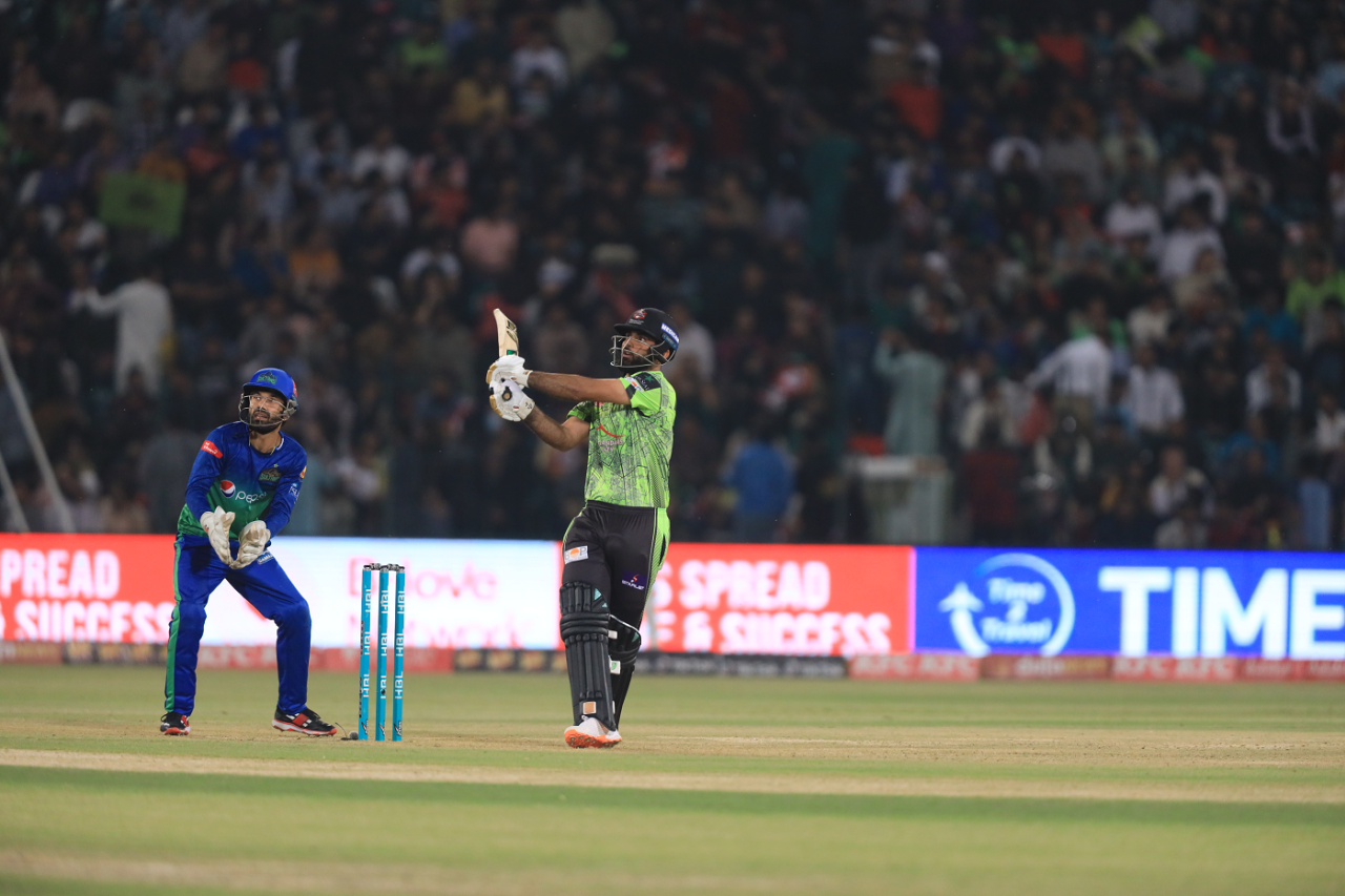 Shaheen Afridi smashed an unbeaten 44 off 15 balls, Lahore Qalandars vs Multan Sultans, PSL, Lahore, March 18, 2023