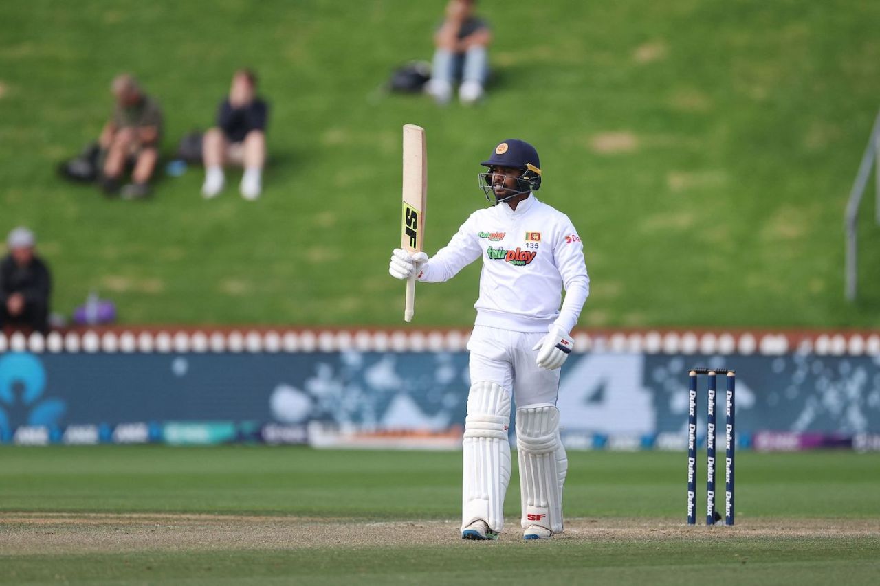 Dhananjaya de Silva reaches fifty, New Zealand vs Sri Lanka, 2nd Test, 4th day, Wellington, March 20, 2023