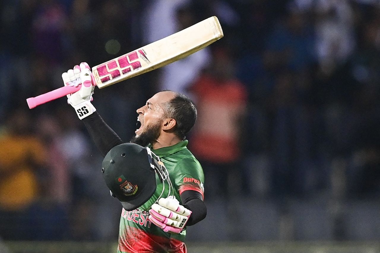 Mushfiqur Rahim cracked 100* off 60 balls, Bangladesh's fastest in ODIs, Bangladesh vs Ireland, 2nd ODI, Sylhet, March 20, 2023