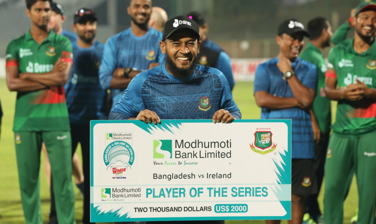 Mushfiqur Rahim was thrilled with his player-of-the-match award, Bangladesh vs Ireland, 3rd ODI, Sylhet, March 23, 2023