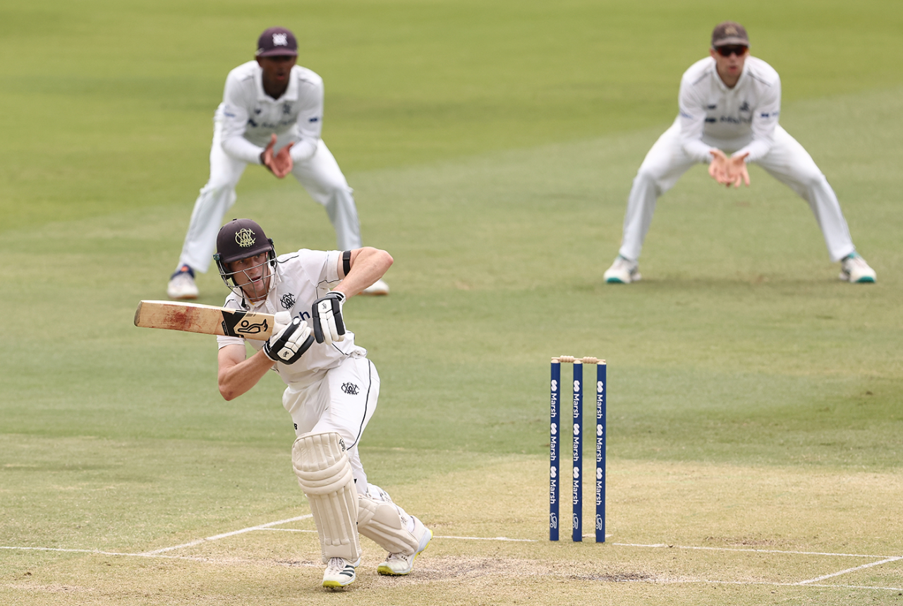 Cameron Bancroft works through the leg side, Western Australia vs Victoria, Sheffield Shield, Final, WACA, March 24, 2023