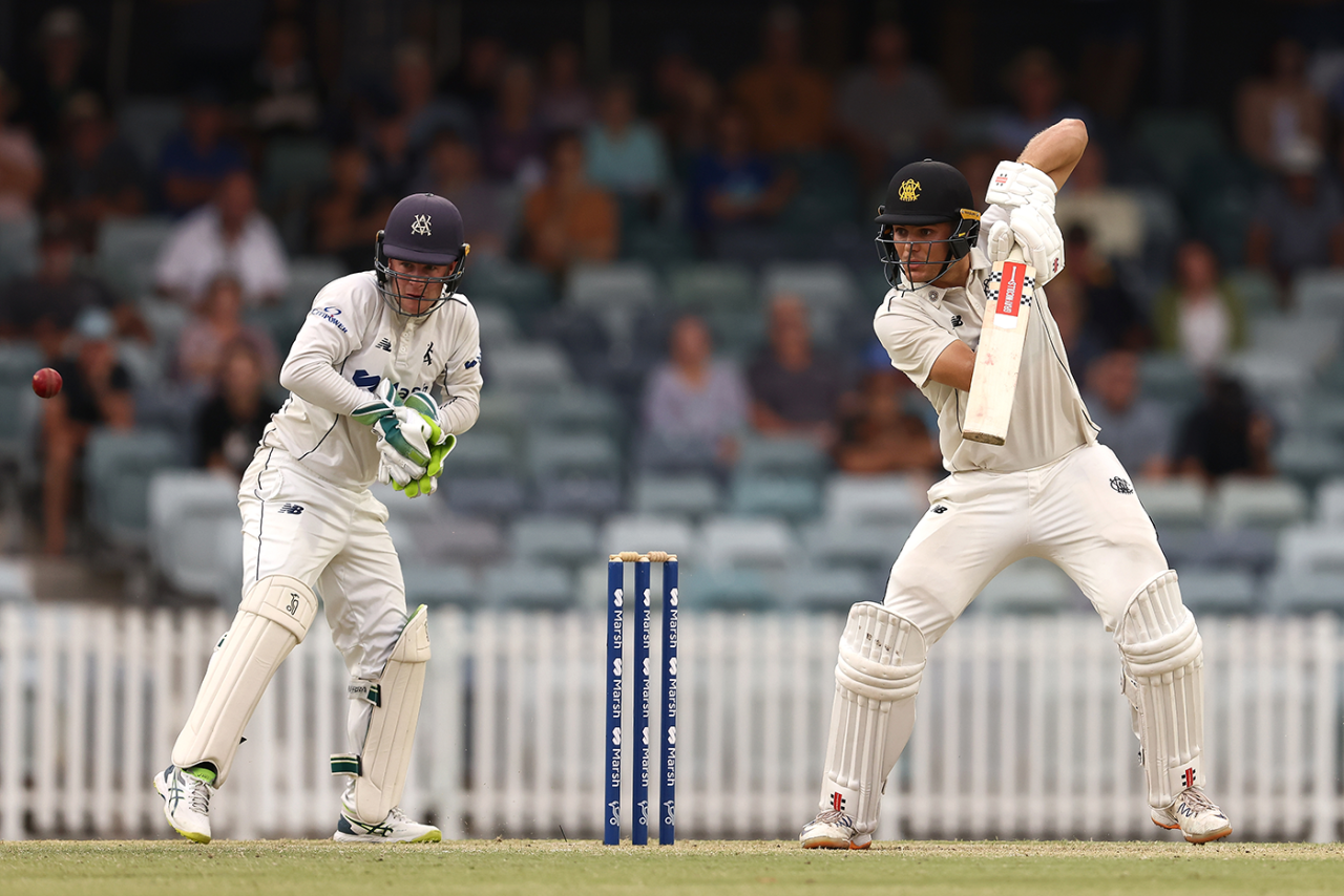 Aaron Hardie helped steady Western Australia's innings, Western Australia vs Victoria, Sheffield Shield, Final, WACA, March 24, 2023