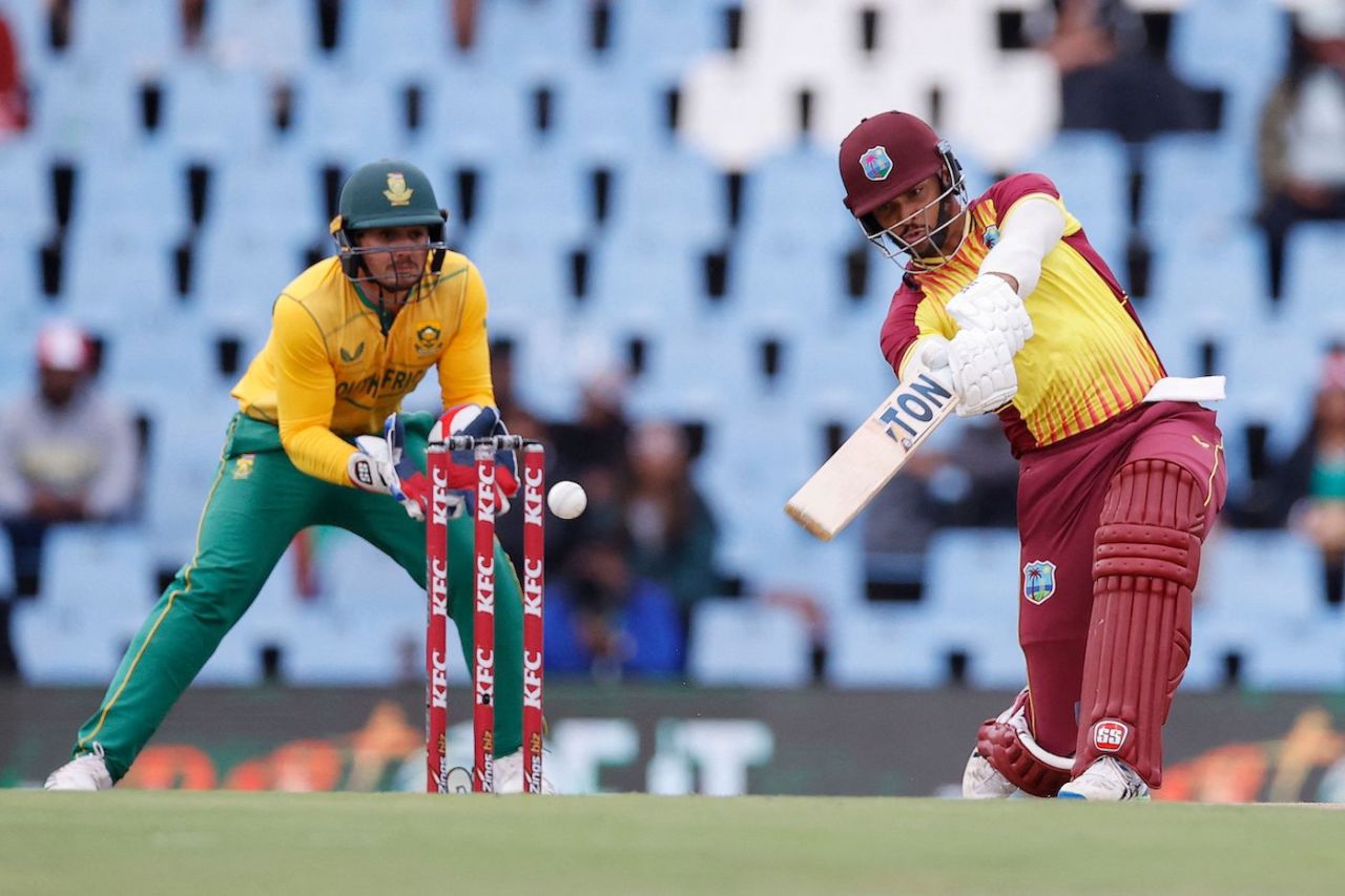 Brandon King took West Indies off to a flyer, South Africa vs West Indies, 1st T20I, Centurion, March 25, 2023