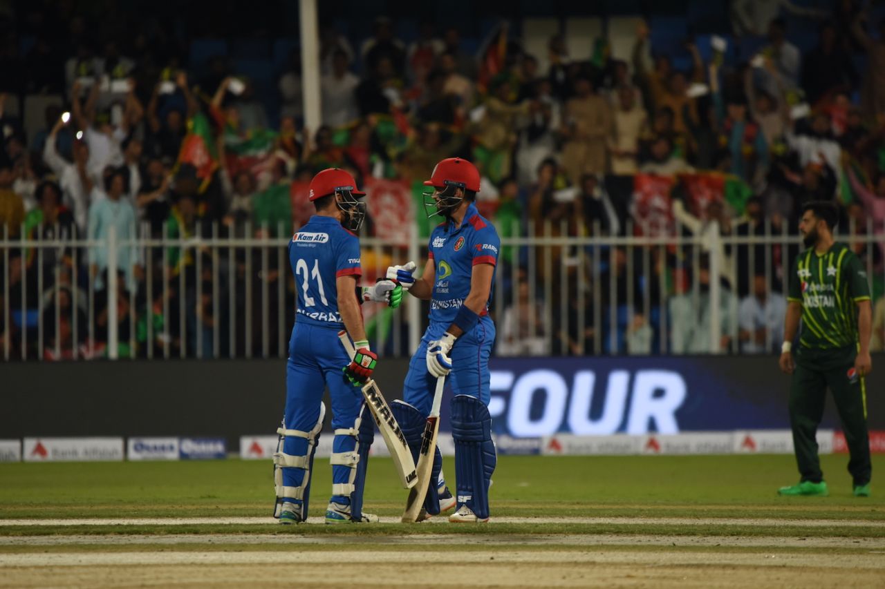 Ibrahim Zadran and Rahmanullah Gurbaz added a 56-run stand, Afghanistan vs Pakistan, 2nd T20I, Sharjah, March 26, 2023