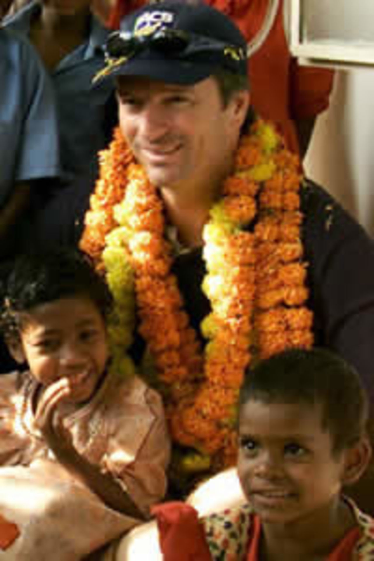 Australian cricket captain Steve Waugh  in Bangalore, 18 August 2003.
