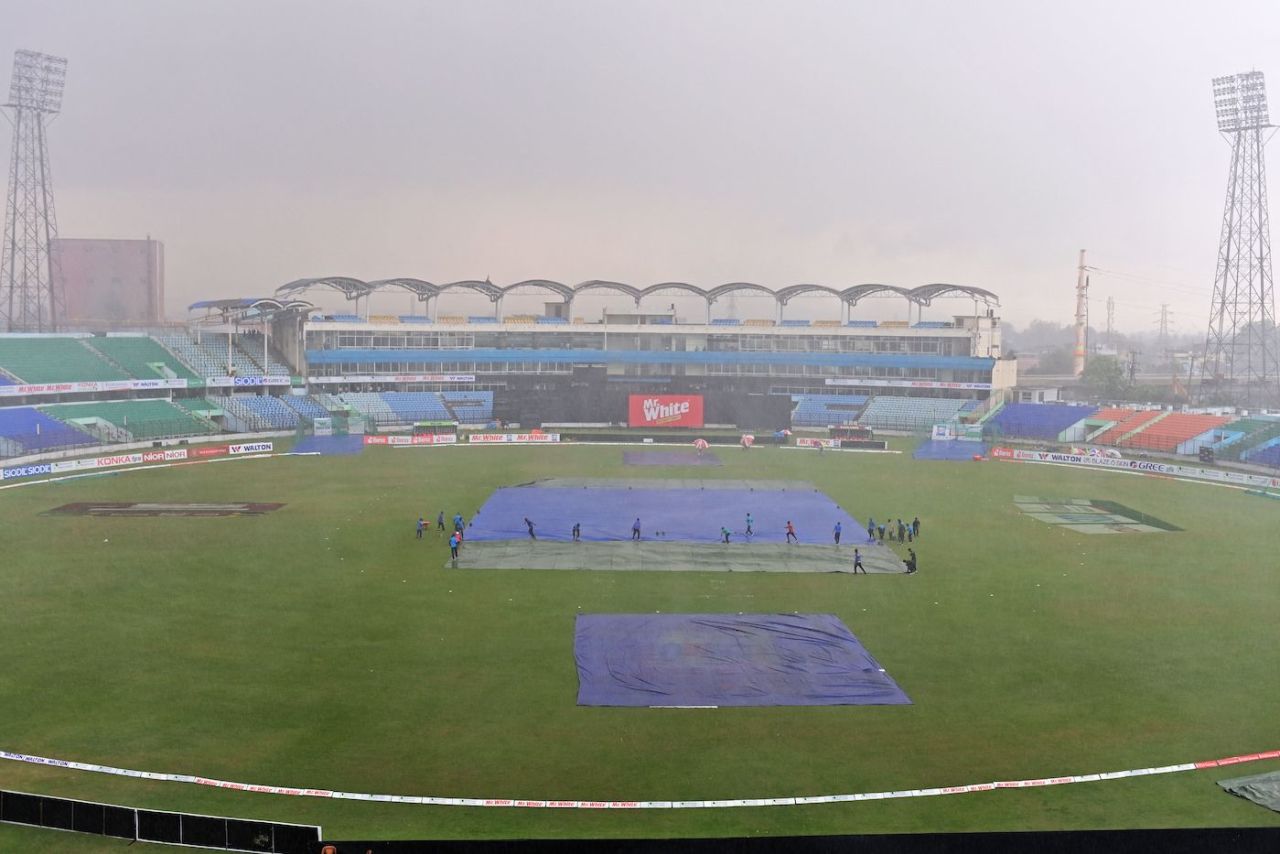 On-and-off rain hit Chattogram after the toss, Bangladesh vs Ireland, 2nd T20I, Chattogram, March 29, 2023