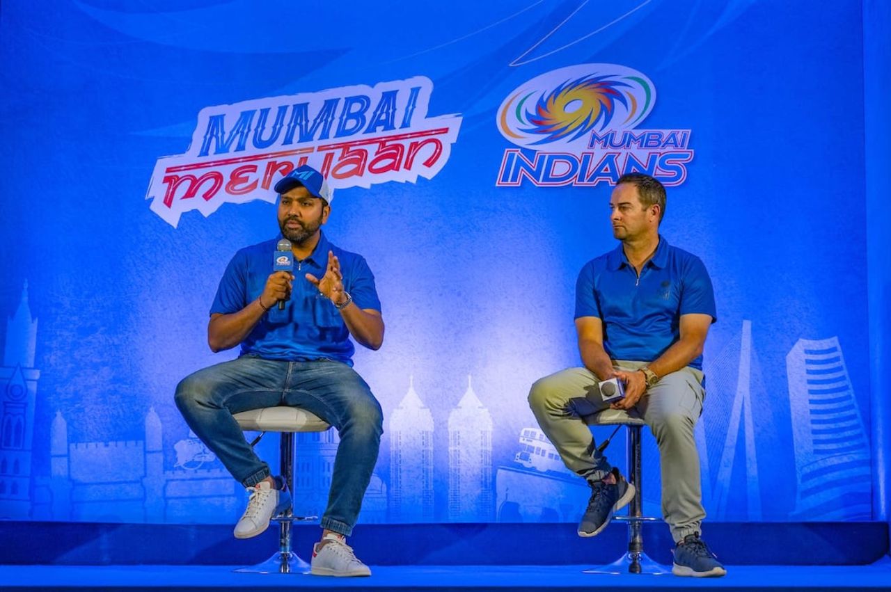 Rohit Sharma and Mark Boucher gave their first press conference together, Mumbai, March 29, 2023