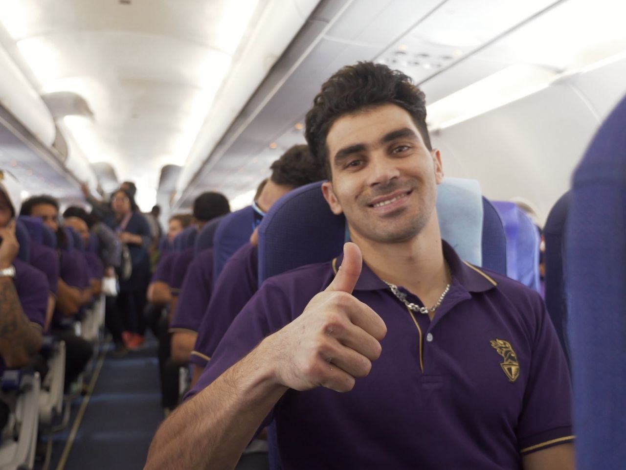 Rahmanullah Gurbaz gives a thumbs up, 29 March, 2023