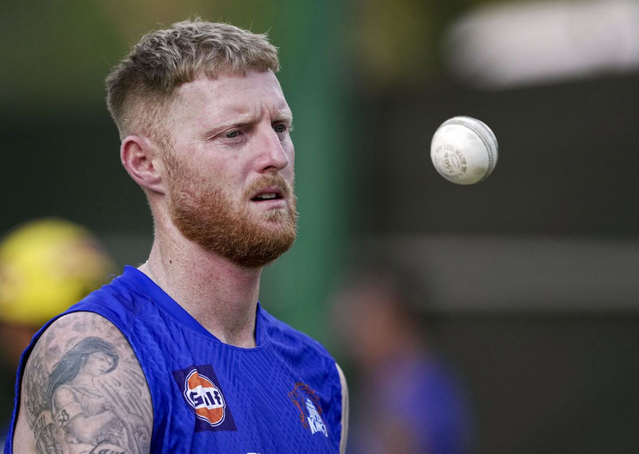 Ben Stokes wears a pensive look in the nets, IPL 2023, Ahmedabad, March 30, 2023
