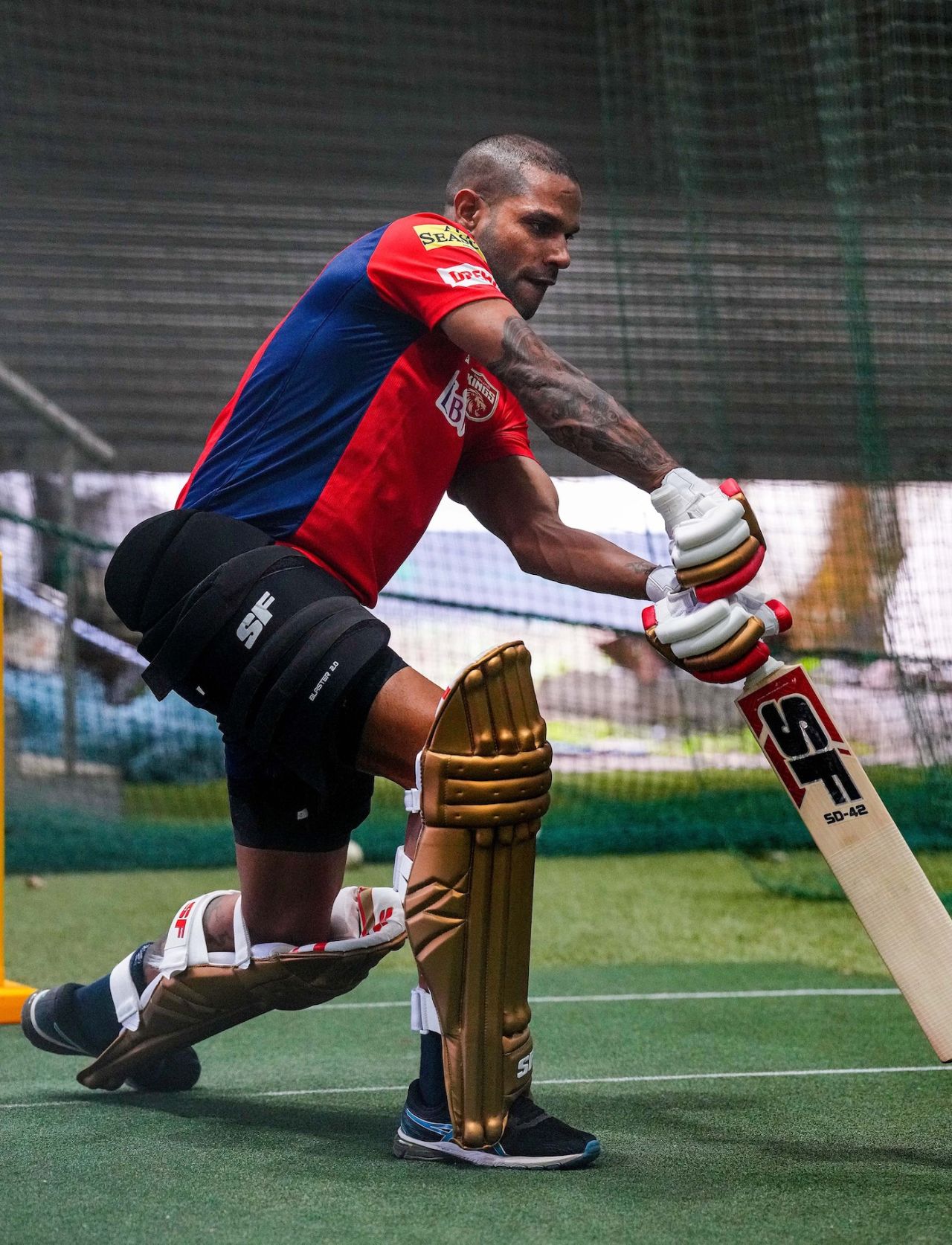 Shikhar Dhawan bats in the nets before the season, Mohali, IPL 2023, March 31, 2023