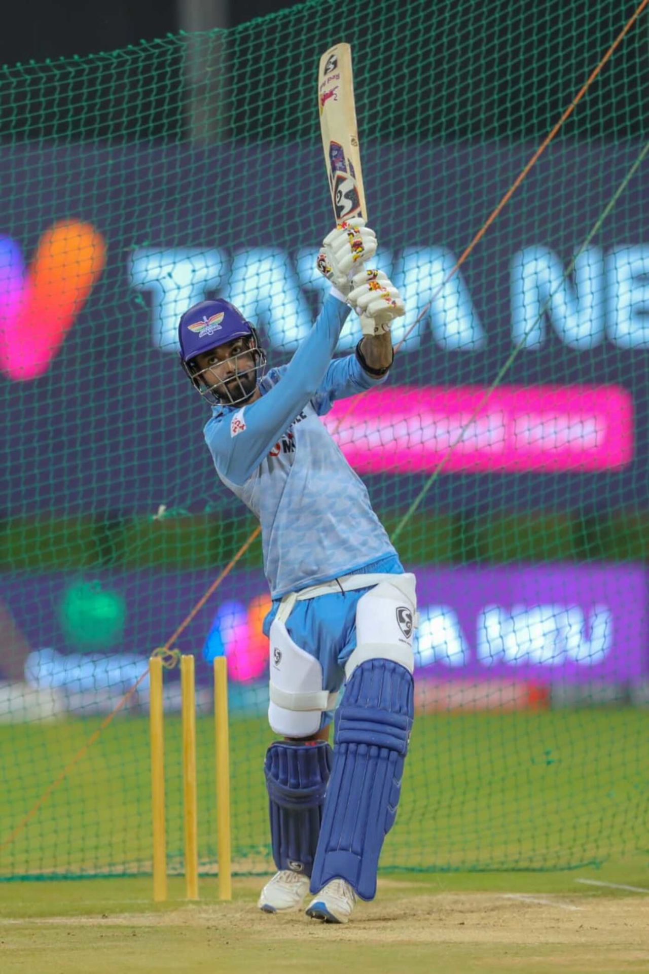 KL Rahul bats in the Lucknow Super Giants nets, Lucknow, March 31, 2023