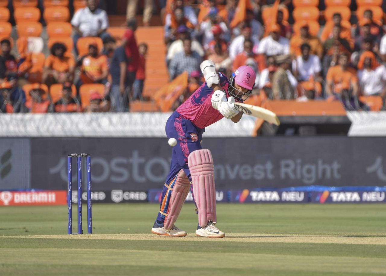 Yashasvi Jaiswal was off to a rapid start inside the powerplay, Sunrisers Hyderabad vs Rajasthan Royals, IPL 2023, Hyderabad, April 2, 2023
