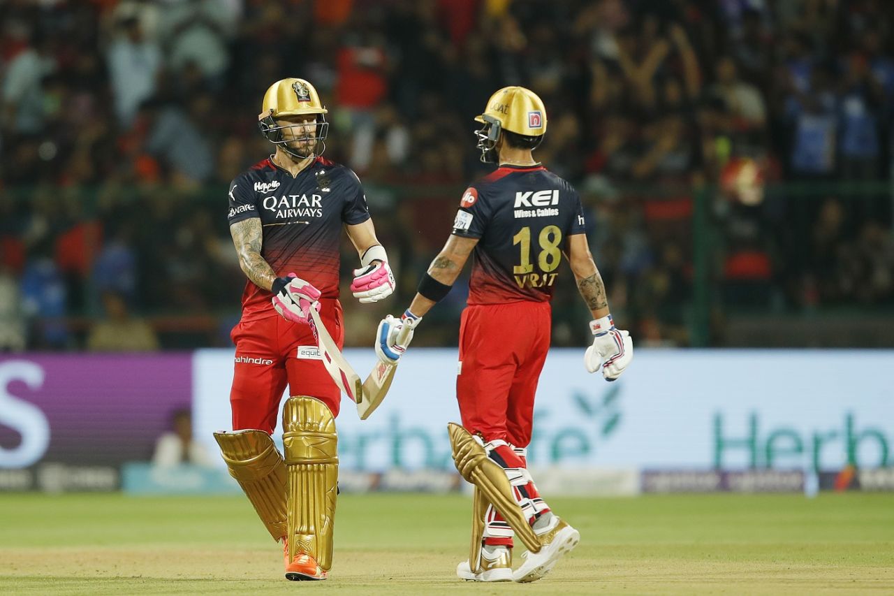 Faf du Plessis and Virat Kohli started strongly for Royal Challengers Bangalore, Royal Challengers Bangalore vs Mumbai Indians, IPL 2023, Bengaluru, April 2, 2023
