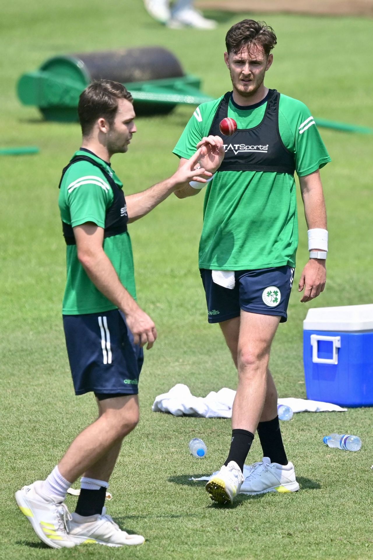  Mark Adair and Curtis Campher prepare ahead of the only Test, April 2, 2023