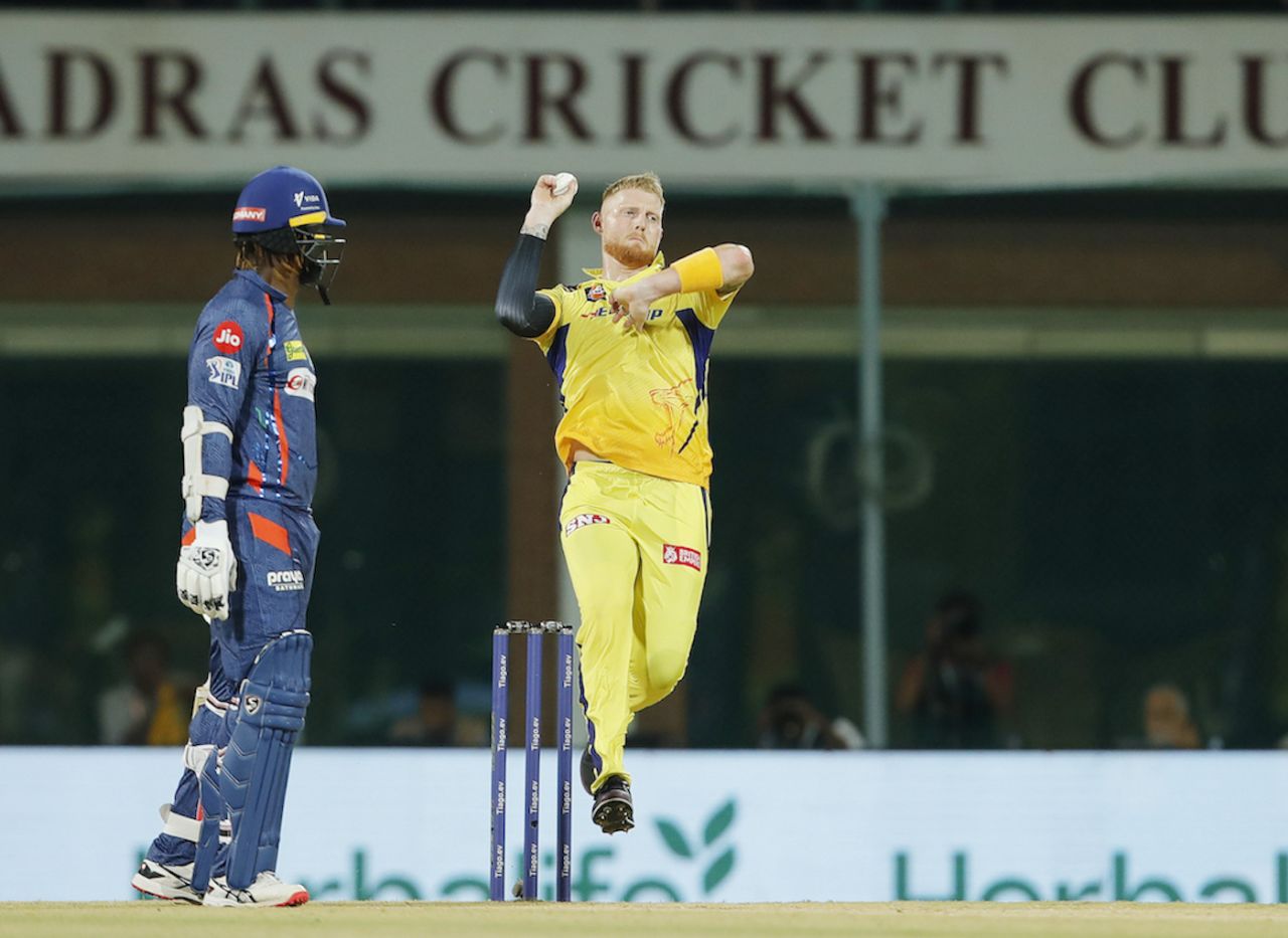 Ben Stokes began to bowl for CSK, Chennai Super Kings vs Lucknow Super Giants, IPL 2023, Chennai, April 3, 2023