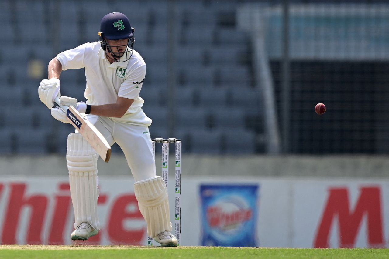 Murray Commins' debut innings didn't last very long, Bangladesh vs Ireland, only Test, Dhaka, 1st day, April 4, 2023