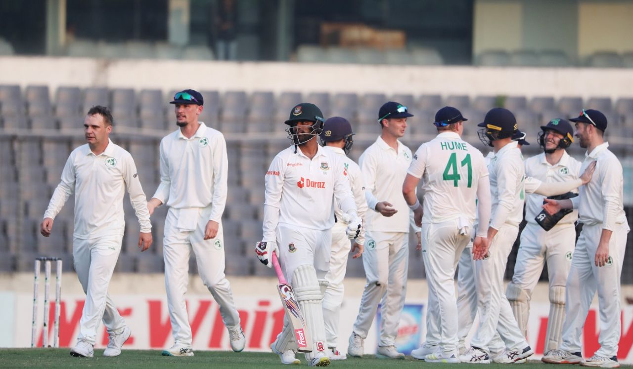 Tamim Iqbal fell on the last ball of the day, Bangladesh vs Ireland, Only Test, 1st day, Dhaka, April 4, 2023