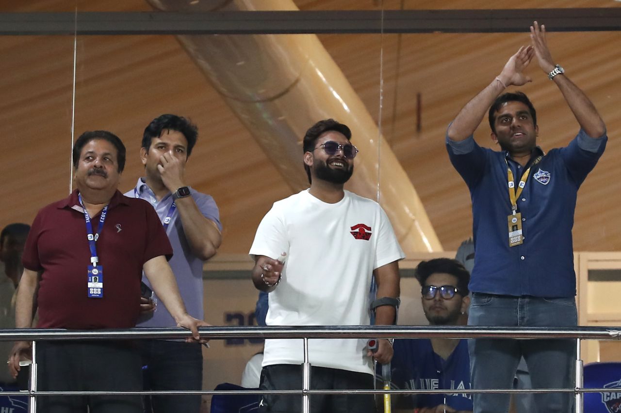 Rishabh Pant made an appearance in the stands, Delhi Capitals vs Gujarat Titans, IPL 2023, Delhi, April 4, 2023