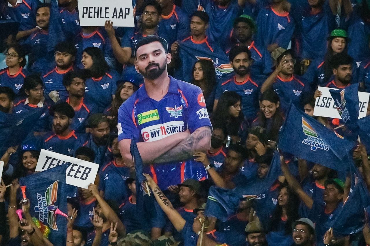 The Lucknow fans make their preferences known, Lucknow Super Giants vs Sunrisers Hyderabad, IPL 2023, Lucknow, April 7, 2023