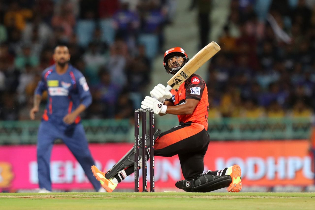 Rahul Tripathi had a big role to play as Sunrisers lost early wickets, Lucknow Super Giants vs Sunrisers Hyderabad, IPL 2023, Lucknow, April 7, 2023
