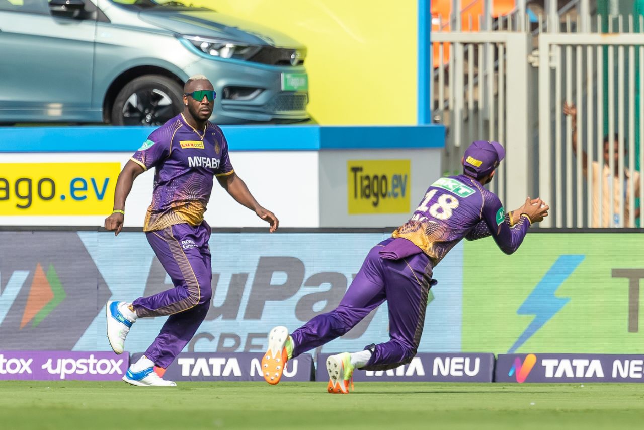 N Jagadeesan took a sharp catch running backwards to send back Wriddhiman Saha, Gujarat Titans vs Kolkata Knight Riders, IPL 2023, Ahmedabad, April 9, 2023