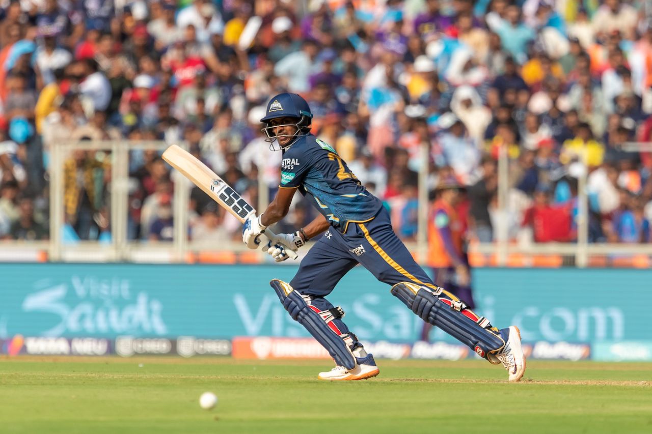 B Sai Sudharsan played another impressive innings, Gujarat Titans vs Kolkata Knight Riders, IPL 2023, Ahmedabad, April 9, 2023