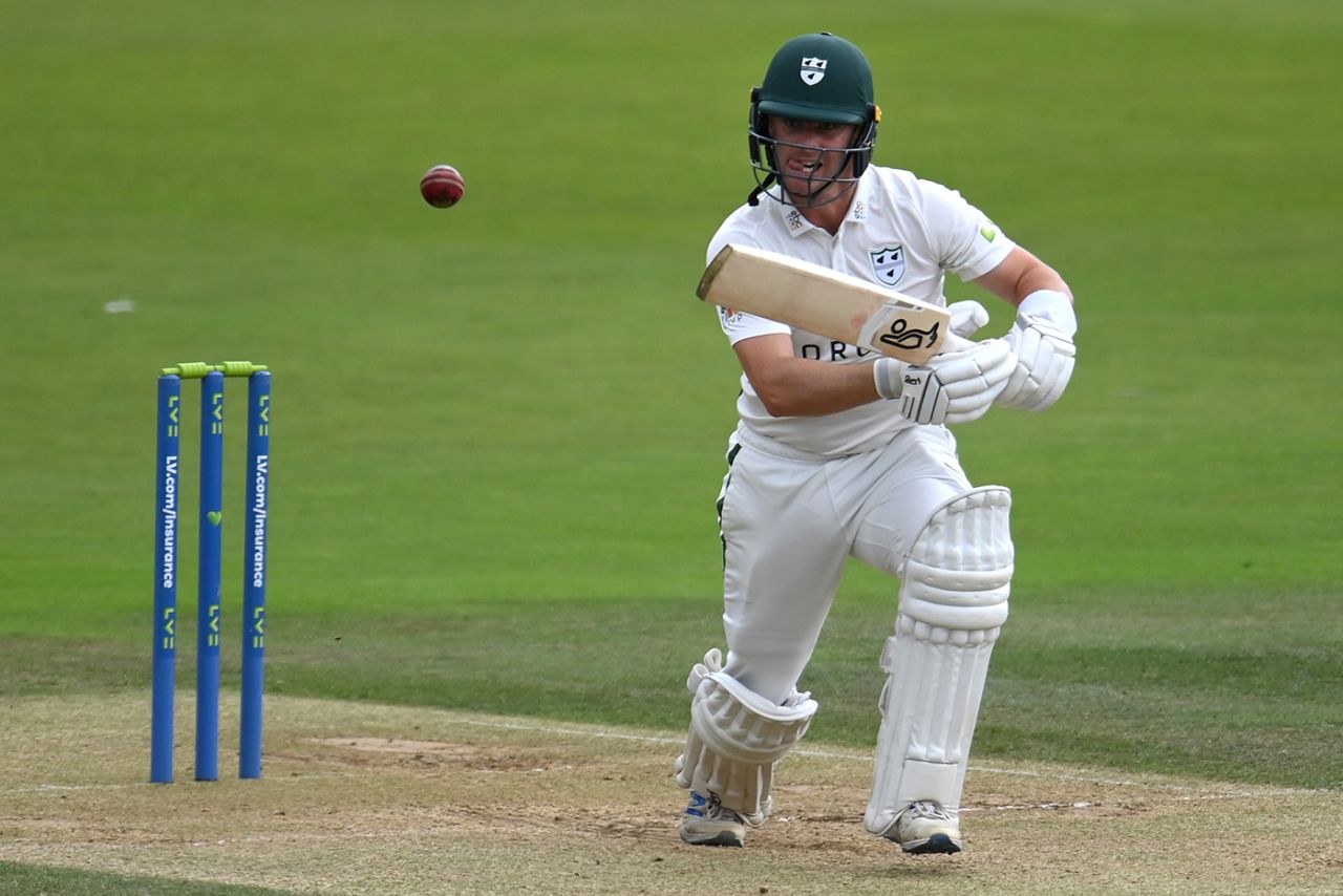 Jake Libby plays a shot, LV= Insurance County Championship, Middlesex vs Worcestershire, Lord's, September 15, 2021