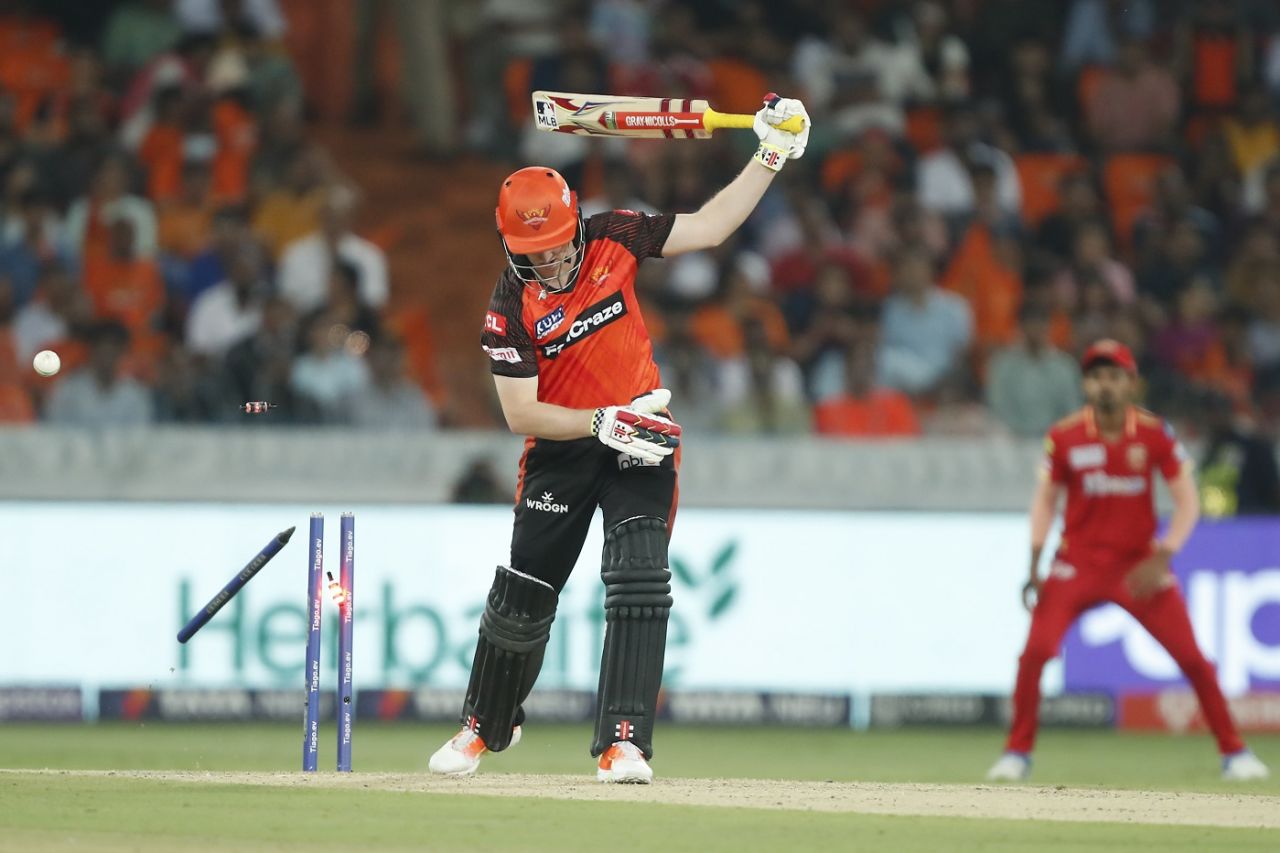 Harry Brook's leg stump went cartwheeling, Sunrisers Hyderabad vs Punjab Kings, IPL 2023, April 9, 2023