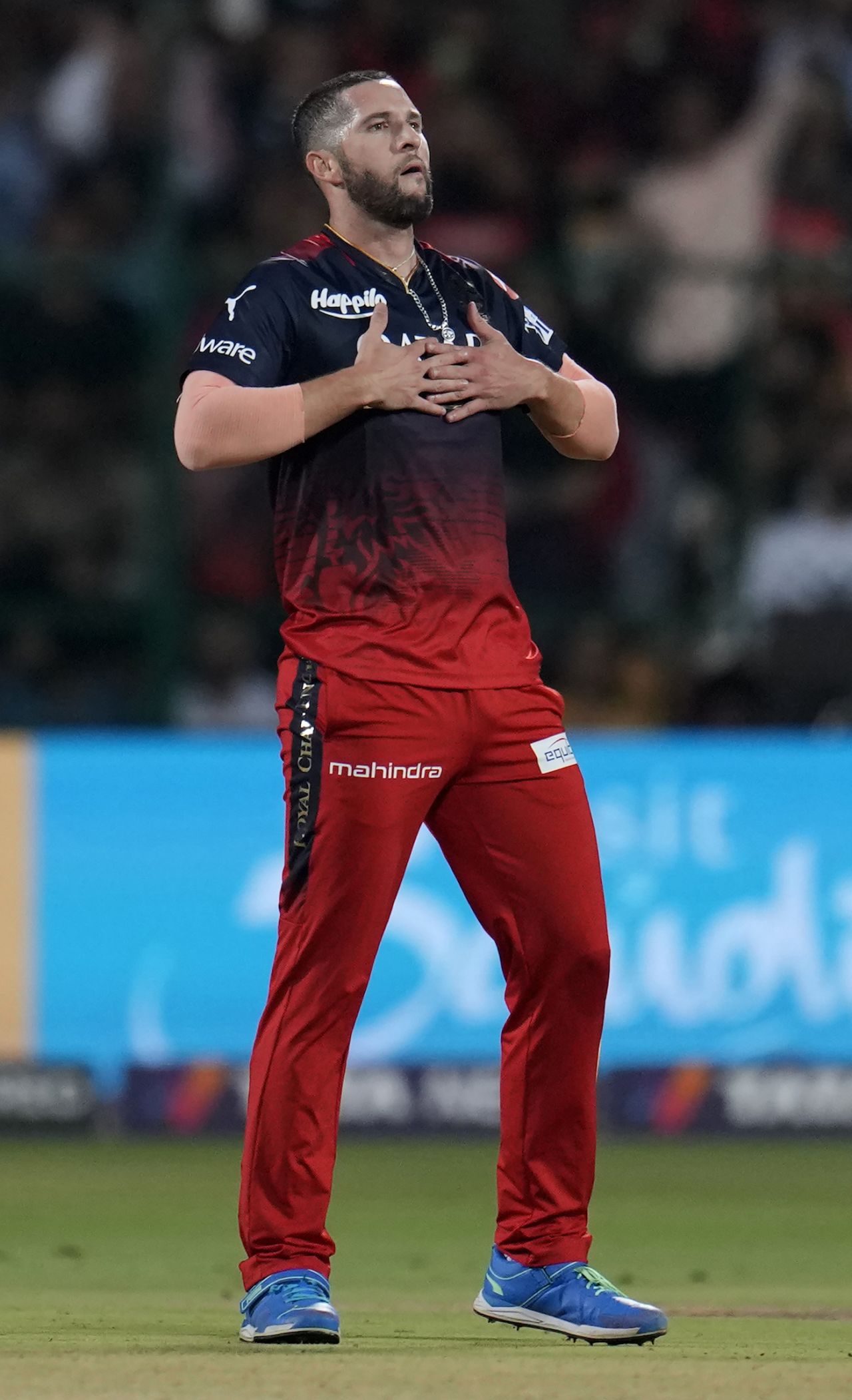 Wayne Parnell, playing his first IPL game since 2014, picked up two wickets in his first over, Royal Challengers Bangalore vs Lucknow Super Giants, IPL 2023, Bengaluru, April 10, 2023