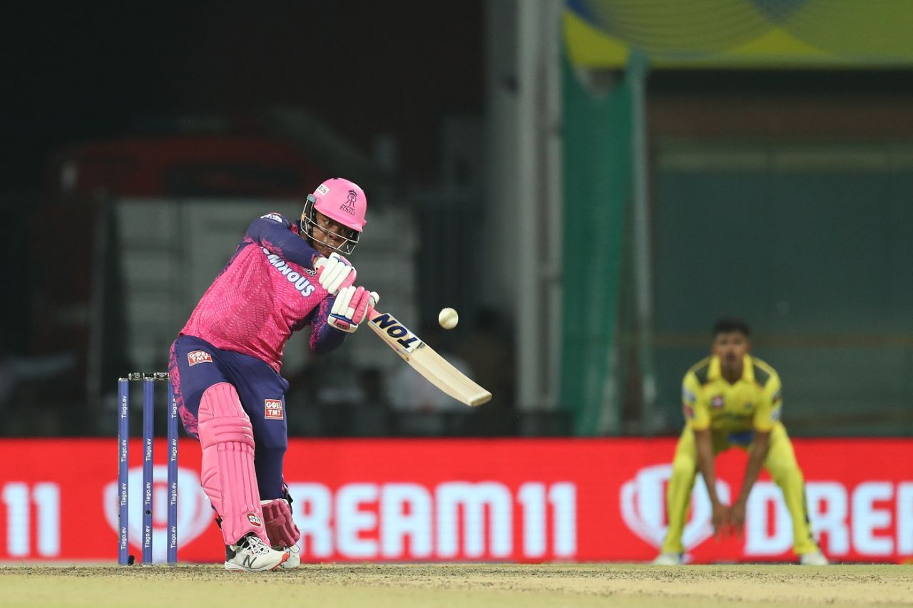 Shimron Hetmyer hammers a full toss over long-on, Chennai Super Kings vs Rajasthan Royals, IPL 2023, Chennai, April 12, 2023