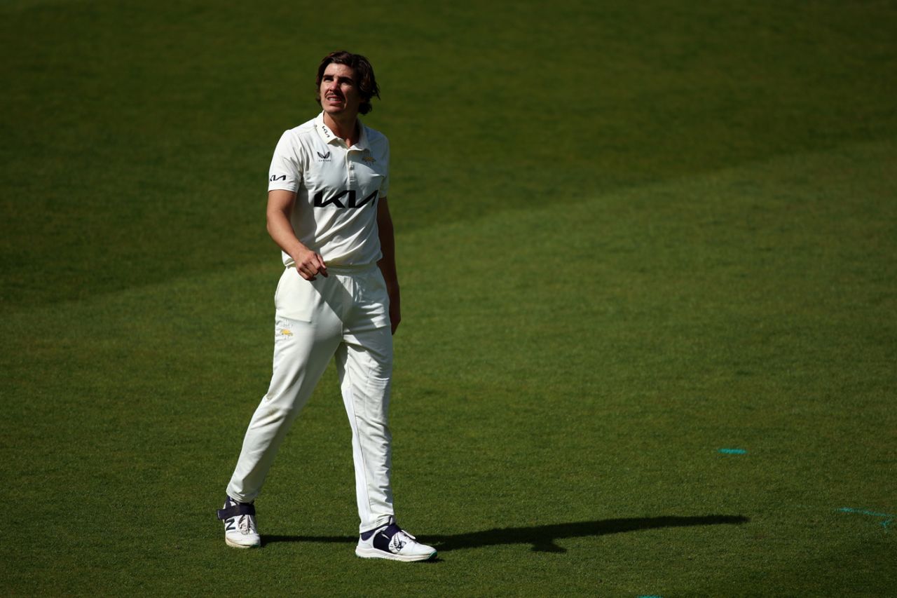Sean Abbott took the key wicket of James Vince, Surrey vs Hampshire, Kia Oval, County Championship, April 13, 2023