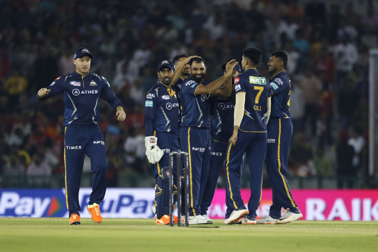 Mohammed Shami struck early, Punjab Kings vs Gujarat Titans, IPL 2023, Mohali, April 13, 2023