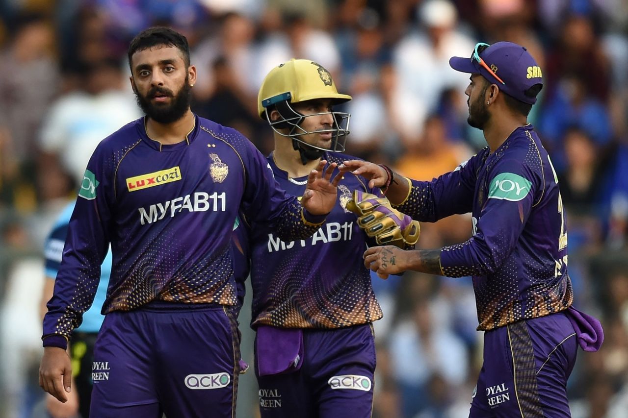 Varun Chakravarthy bowled Ishan Kishan out to break through, Mumbai Indians vs Kolkata Knight Riders, IPL 2023, Mumbai, April 16, 2023