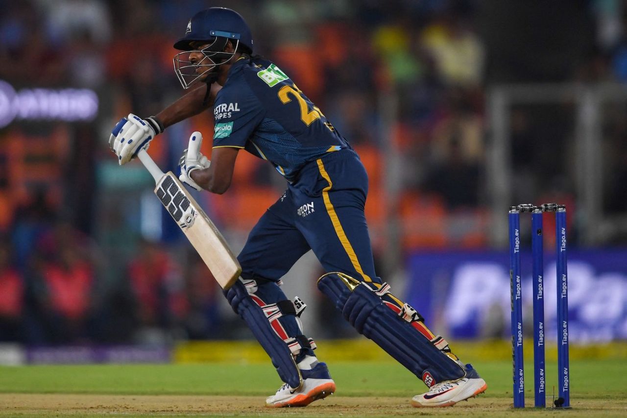 B Sai Sudharsan made a 19-ball 20, Gujarat Titans vs Rajasthan Royals, IPL 2023, Ahmedabad, April 16, 2023