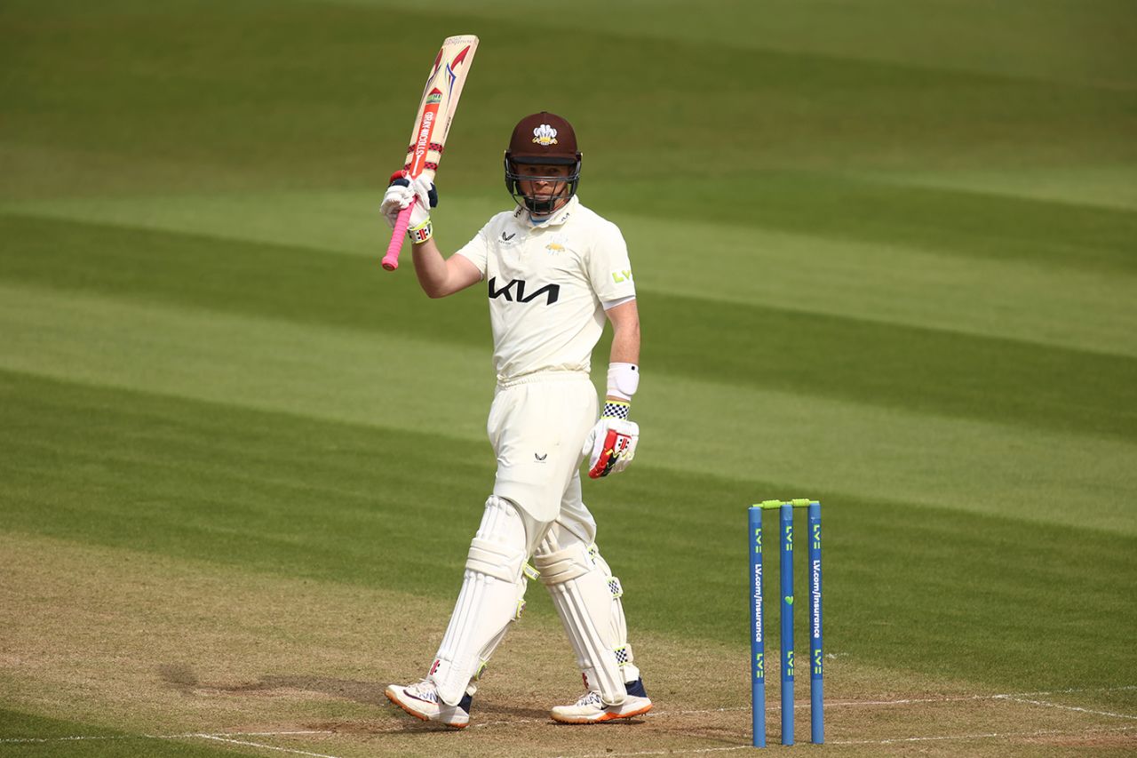 Ollie Pope soaks up the accolades, Surrey vs Hampshire, The Kia Oval, County Championship, 3rd day, April 15, 2023