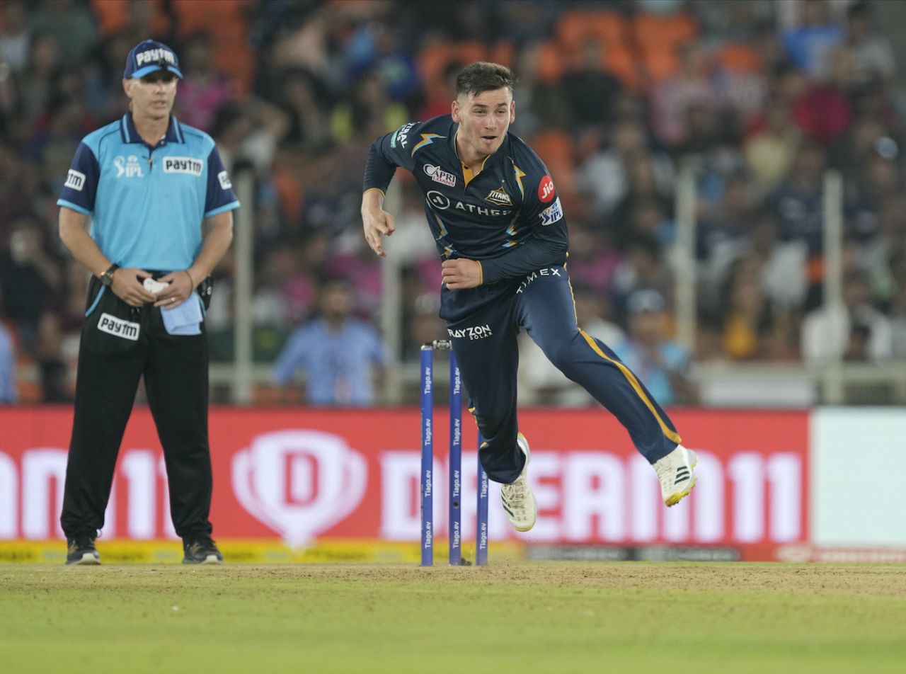 Noor Ahmad in action, Gujarat Titans vs Rajasthan Royals, IPL 2023, Ahmedabad, April 16, 2023