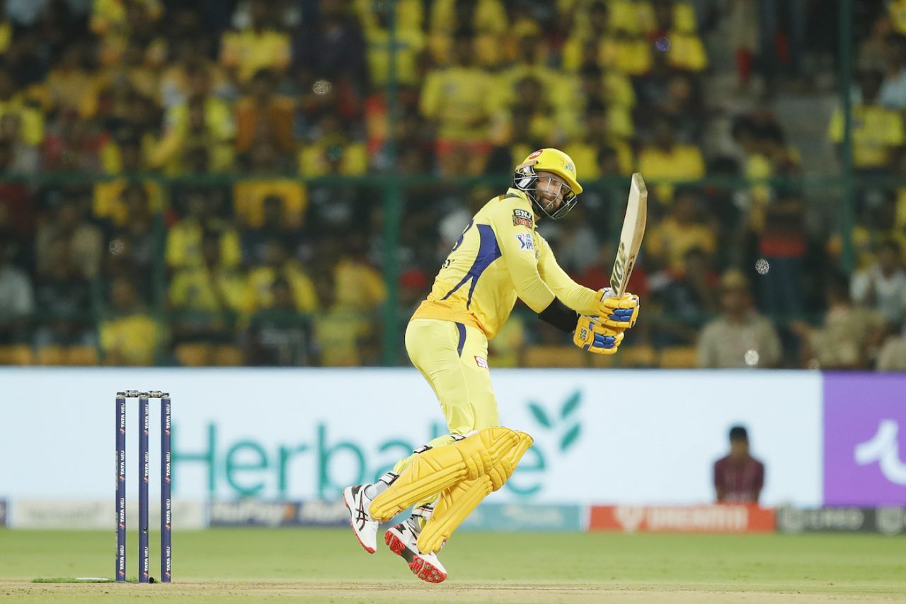 Devon Conway managed to send the ball to odd corners of the field, Royal Challengers Bangalore vs Chennai Super Kings, IPL 2023, Bengaluru, April 17, 2023