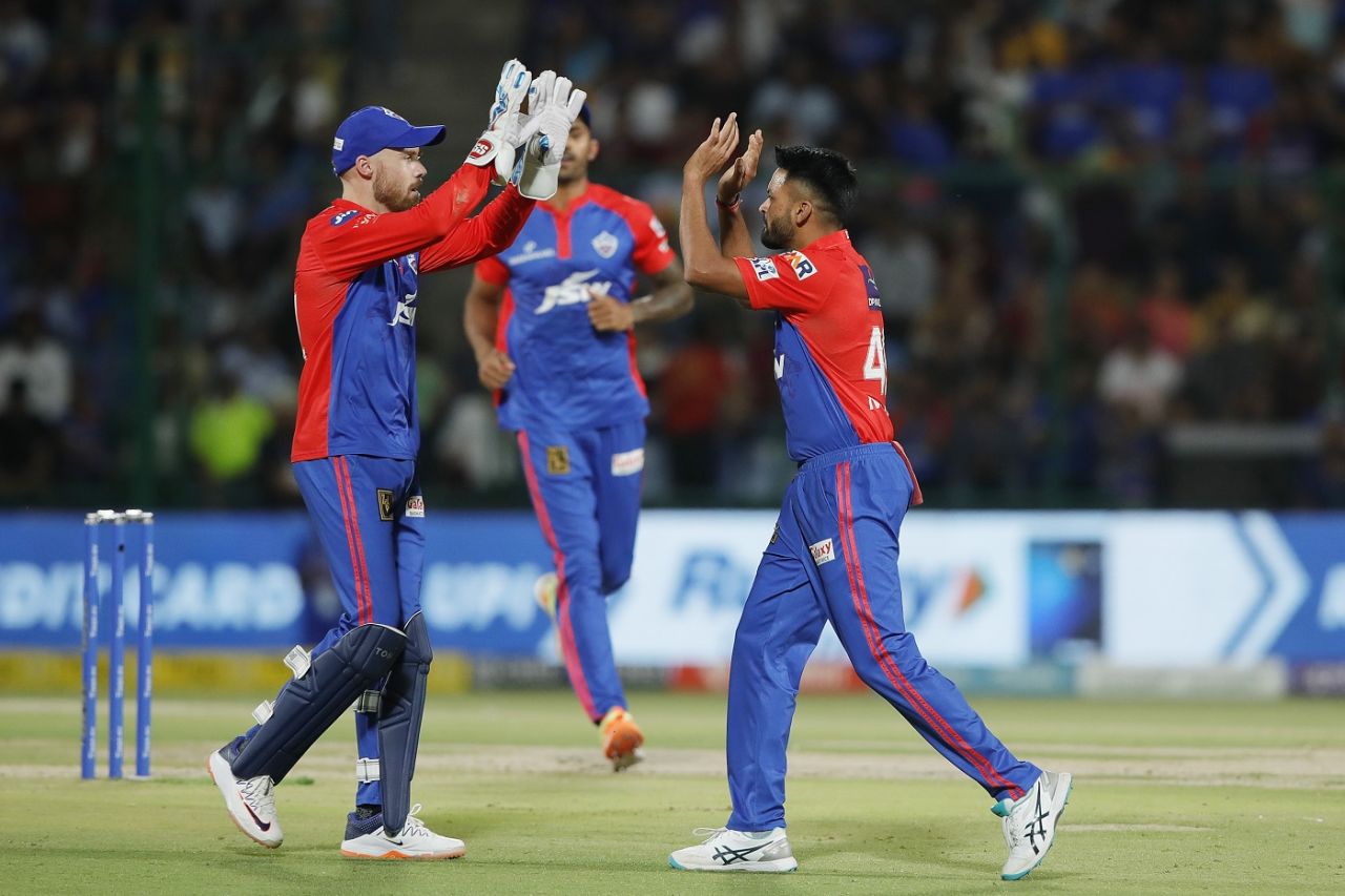 Mukesh Kumar gave Delhi Capitals an early breakthrough, Delhi Capitals vs Kolkata Knight Riders, IPL 2023, Delhi, April 20, 2023