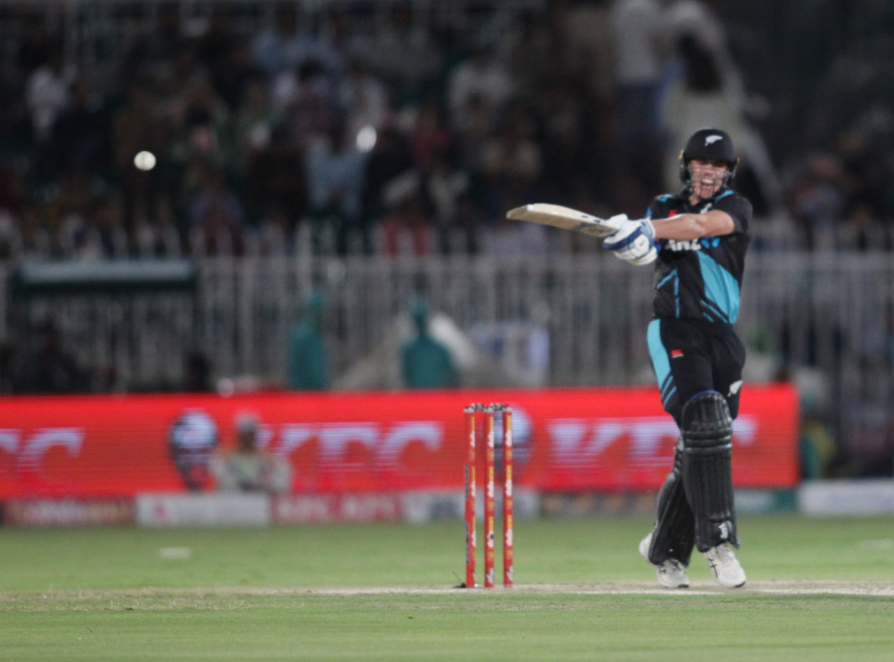 Mark Chapman was New Zealand's top scorer once more, Pakistan vs New Zealand, 4th T20I, Rawalpindi, April 20, 2023