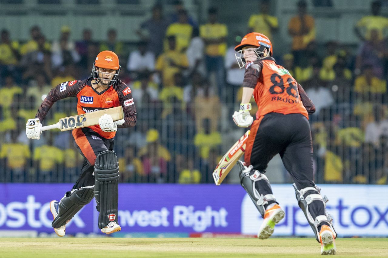 Abhishek Sharma and Harry Brook gave SRH a steady start, Chennai Super Kings vs Sunrisers Hyderabad, IPL 2023, Chennai, April 21, 2023