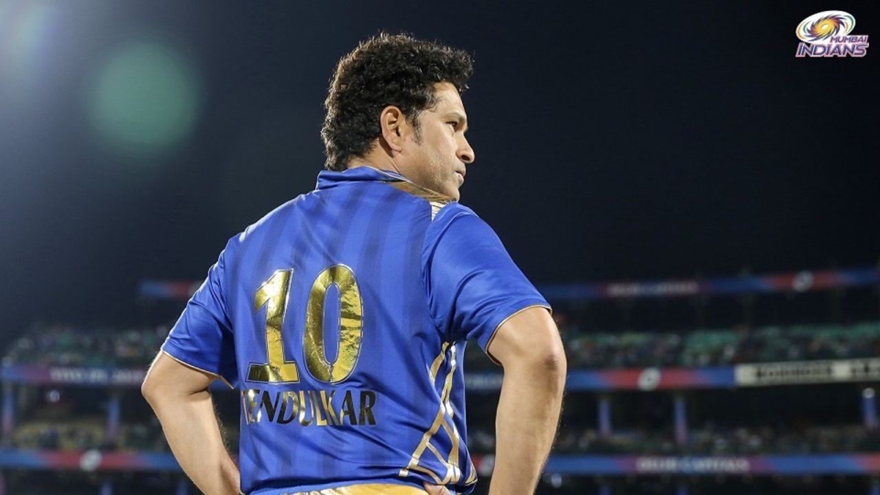 Sachin Tendulkar turns 50 during this year's IPL, and Mumbai Indians got the celebrations going a couple of days early at their game against Punjab Kings, Mumbai, April 22, 2023